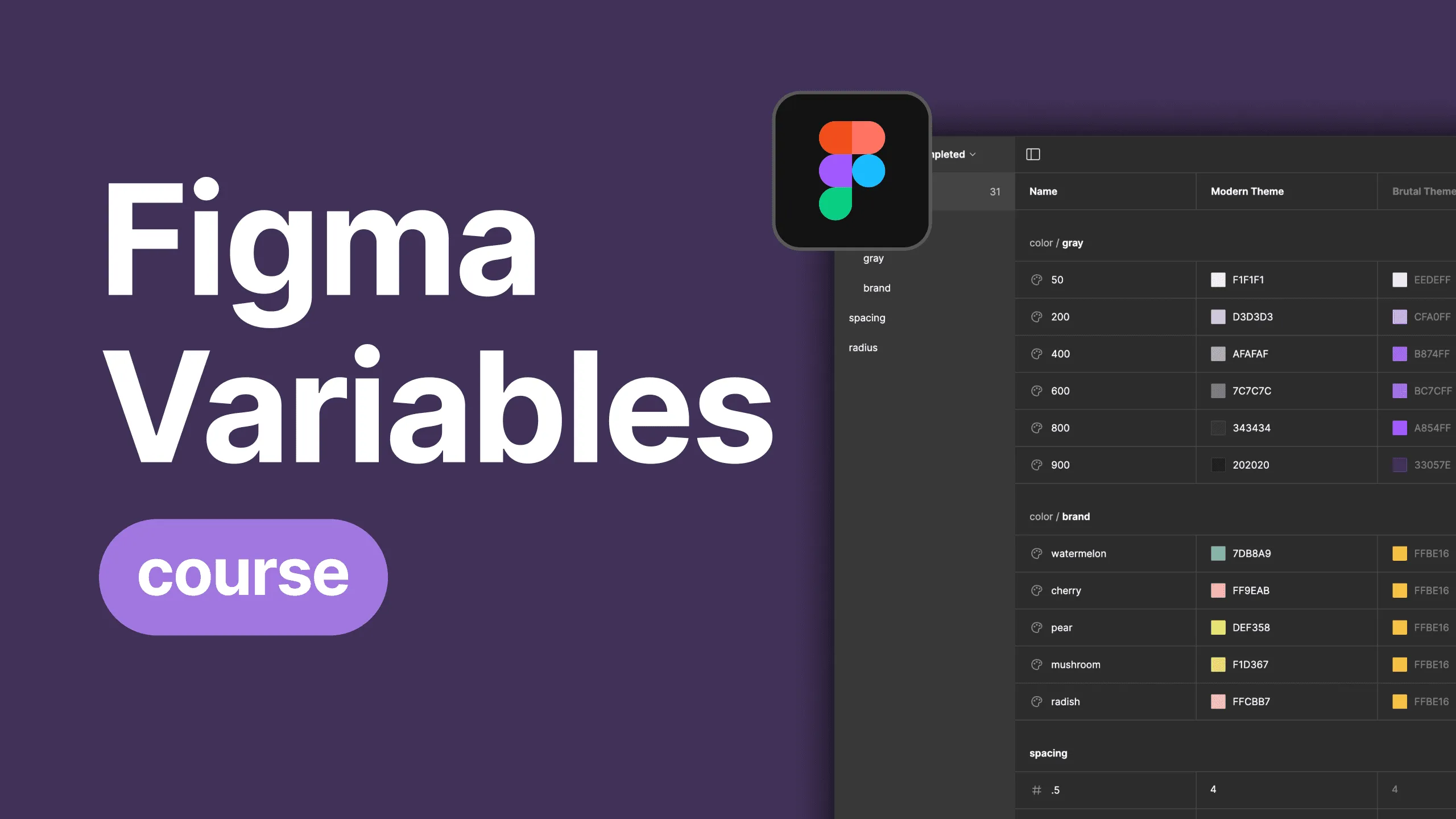 Figma Variables course