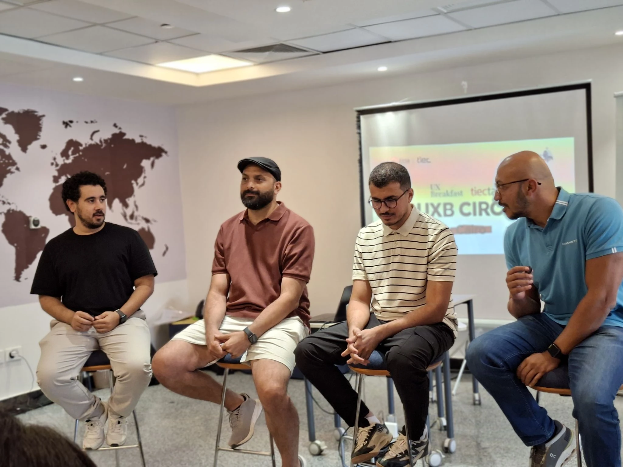 UXB Circle panel discussion with four speakers